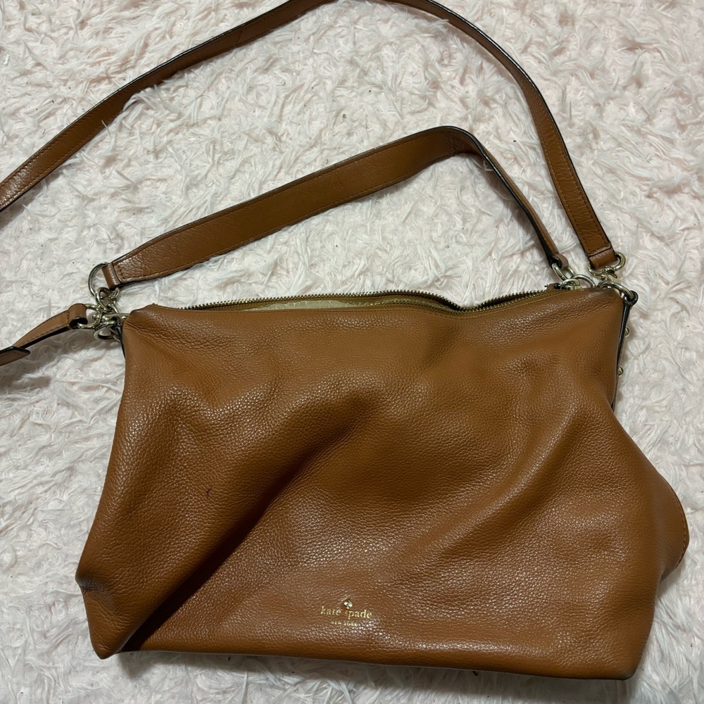 Kate Spade Tan Leather Shoulder Bag